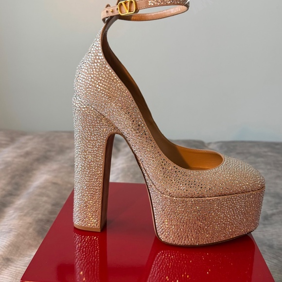 Valentino garavani VALENTINO GARAVANI TAN-GO PUMP WITH CRYSTALS 155MM - Picture 3 of 6